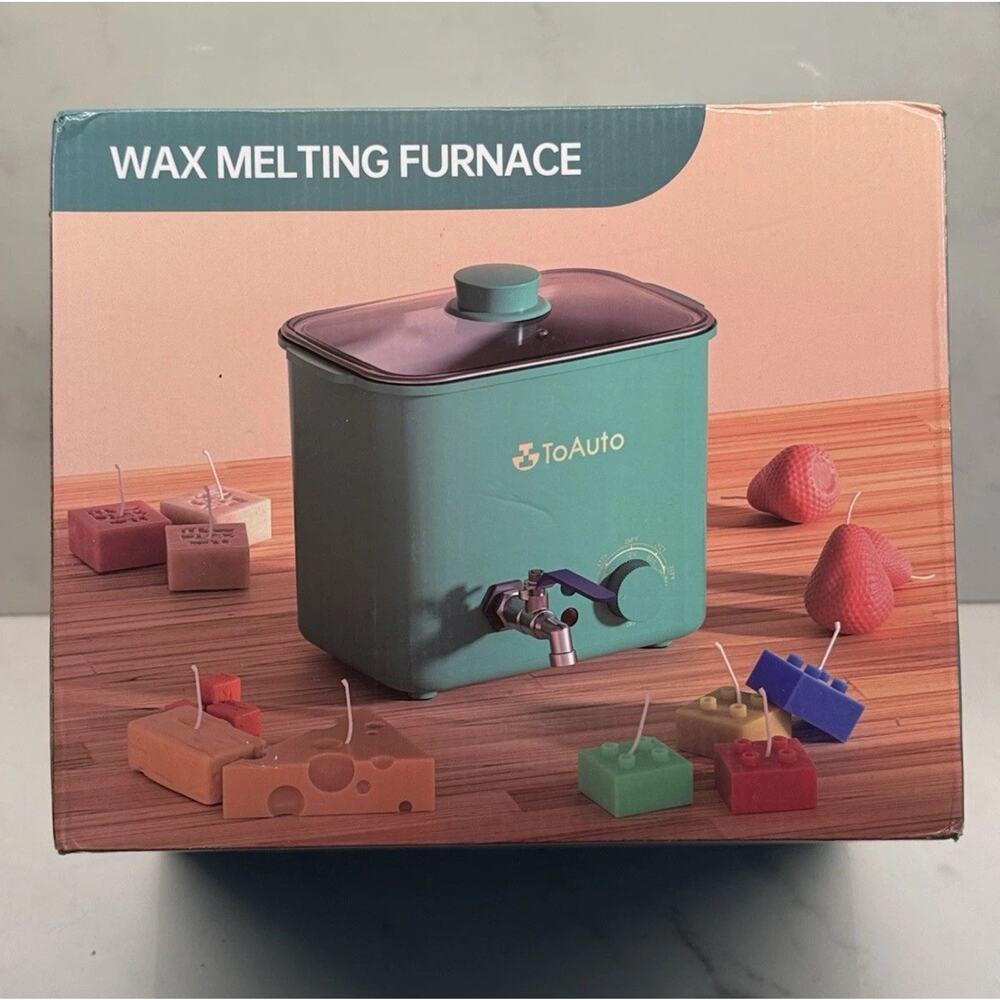 TOAUTO 4L Wax Melter Electric Melting Pot Pour Spout for Soap Candle Making 120V